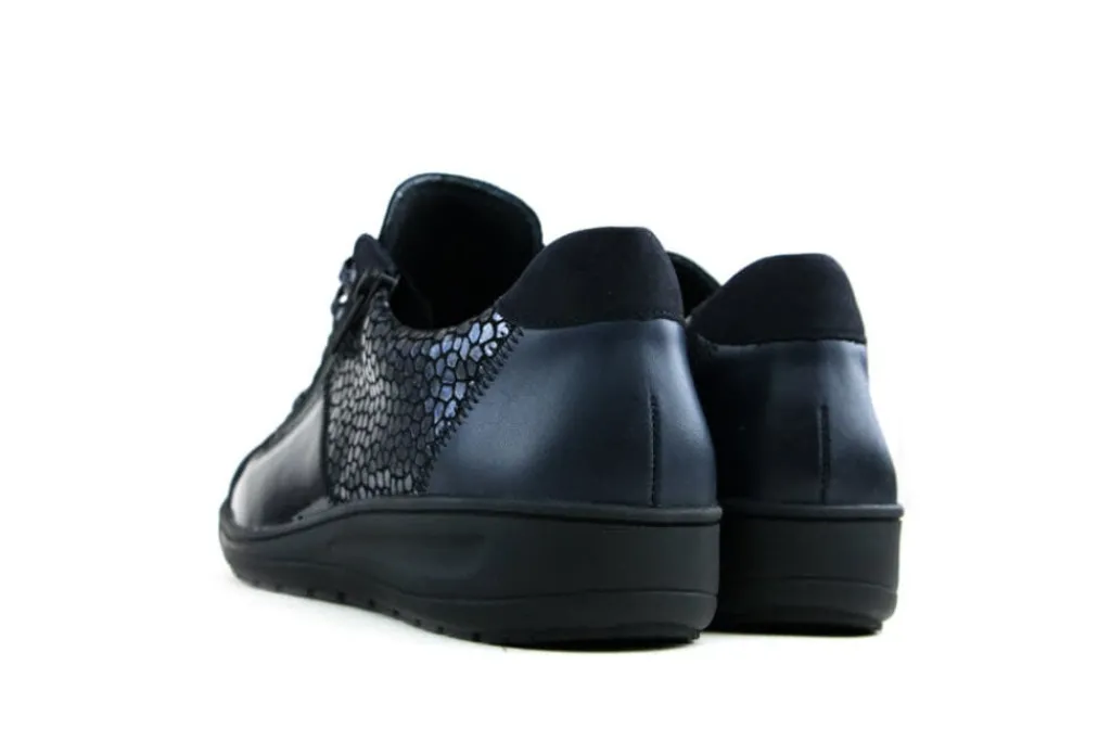 Veterschoenen | Wijdte H^Solidus Veterschoenen Blauw Heaven Multi