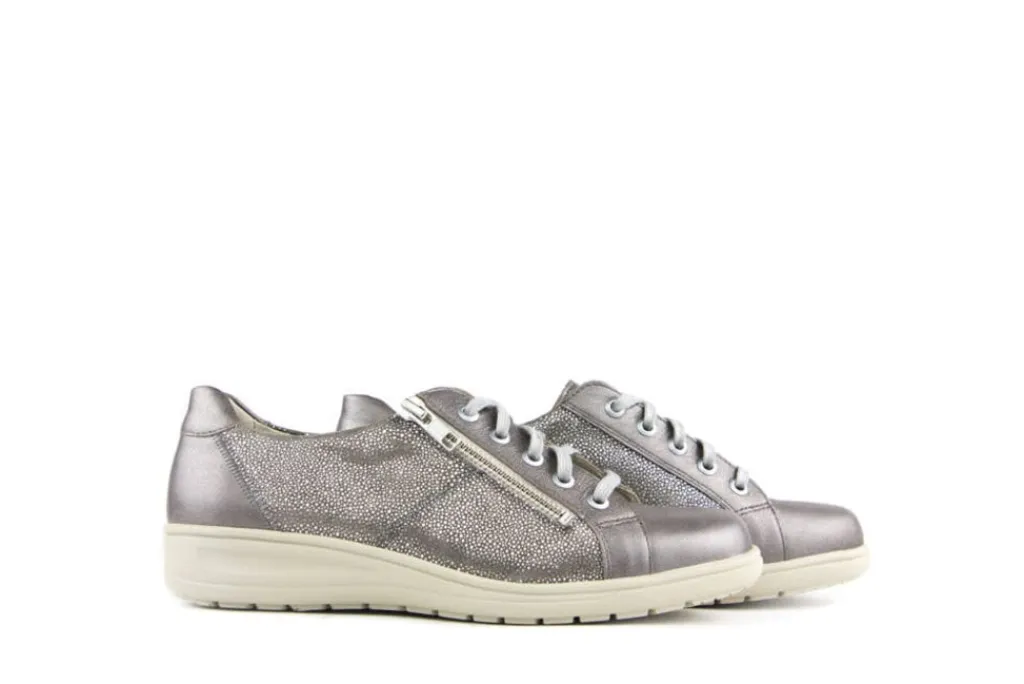 Veterschoenen | Wijdte H^Solidus Veterschoenen Taupe Heaven Marmo