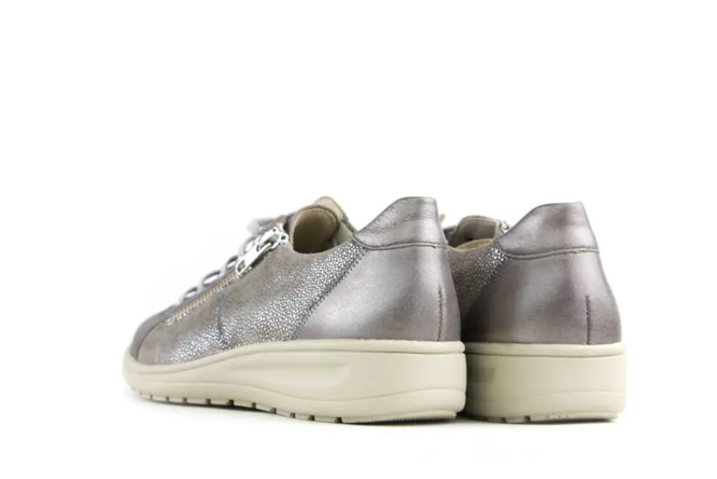 Veterschoenen | Wijdte H^Solidus Veterschoenen Taupe Heaven Marmo