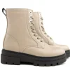 Veterboots En Bikerboots^Tommy Hilfiger Bicolor Lace Up Beige