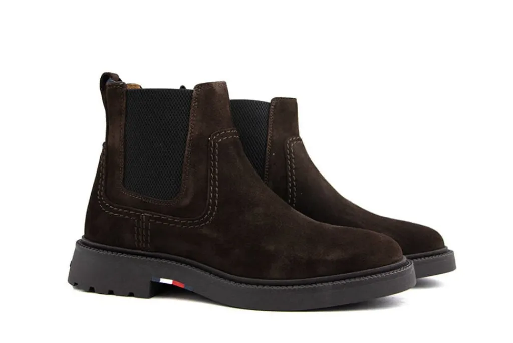 Chelsea Boots^Tommy Hilfiger Boots Comfort Suede Chelsea Dark Coffee