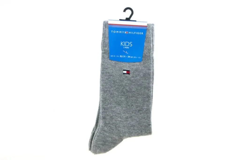 Sokken | Jongensaccessoires^Tommy Hilfiger Children Sock Basic Middle Grey Melange