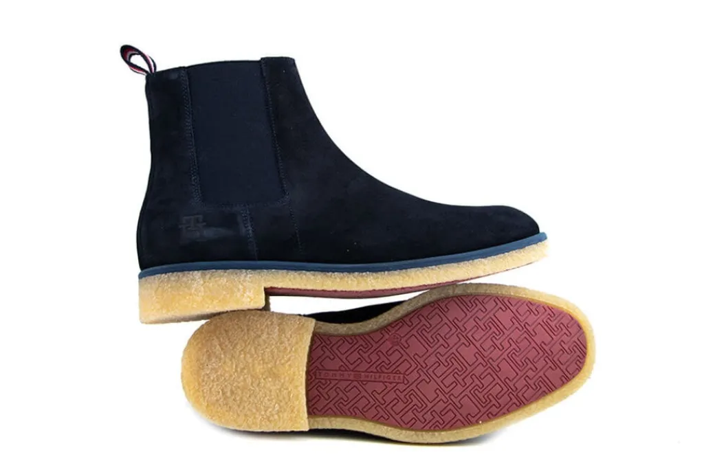 Chelsea Boots^Tommy Hilfiger Crepe Chelsea Desert Sky