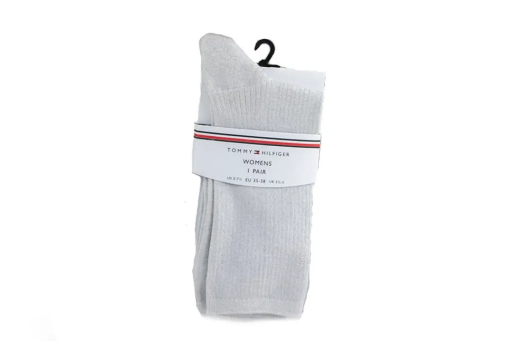 Sokken | Damesaccessoires^Tommy Hilfiger Glitter Sock Silver