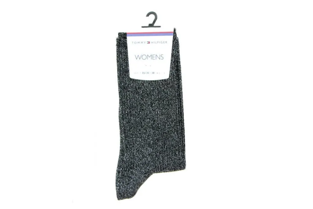 Sokken | Damesaccessoires^Tommy Hilfiger Glitter Sock Black