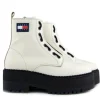 Veterboots En Bikerboots^Tommy Hilfiger Jeans Tammy Higher Zip Up Ivory