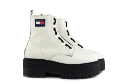 Veterboots En Bikerboots^Tommy Hilfiger Jeans Tammy Higher Zip Up Ivory