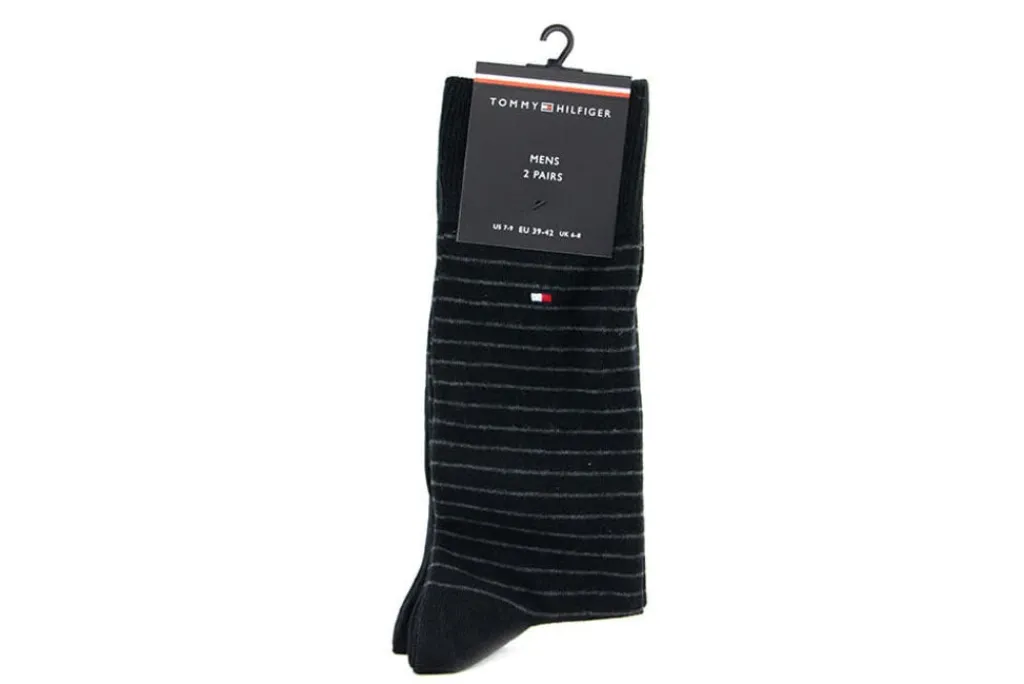 Sokken | Herenaccessoires^Tommy Hilfiger Men Small Stripe Sock Black