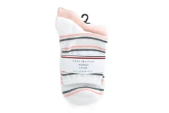 Sokken | Damesaccessoires^Tommy Hilfiger Short Sock Island Stripe Peach