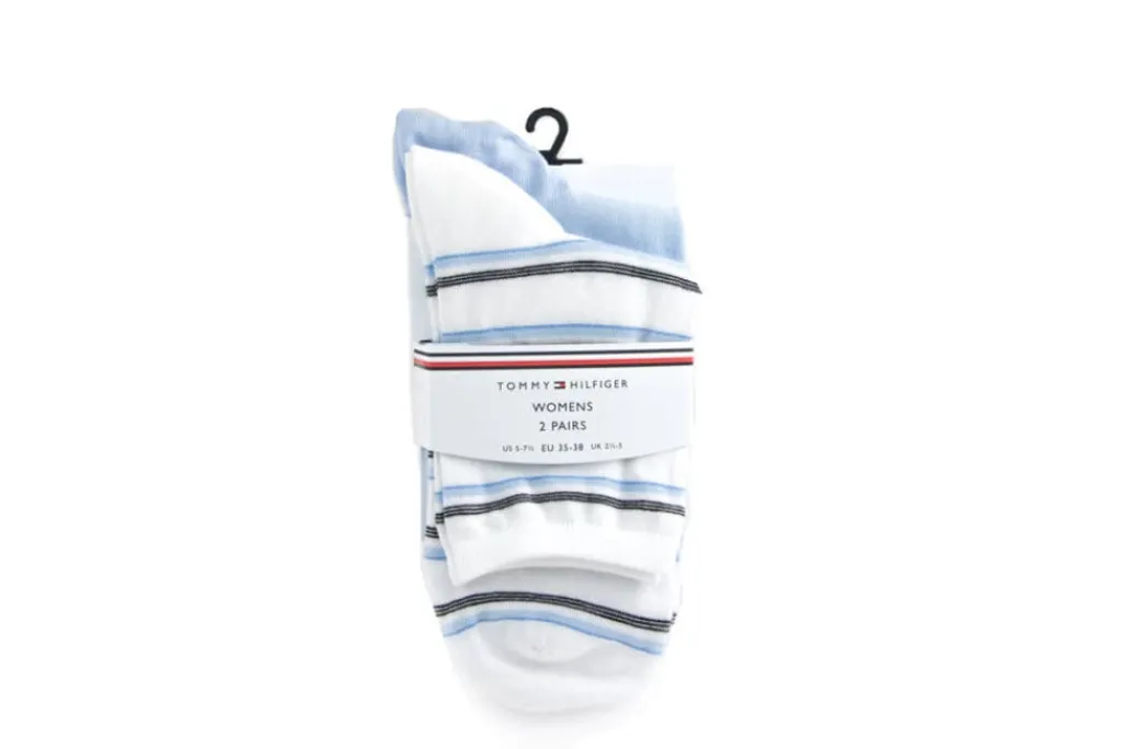 Sokken | Damesaccessoires^Tommy Hilfiger Short Sock Island Stripe Blue