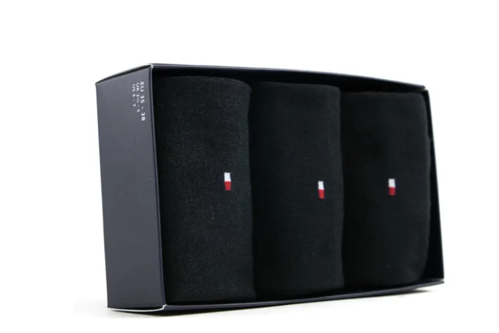 Sokken | Damesaccessoires^Tommy Hilfiger Sock Giftbox Sparkle Black
