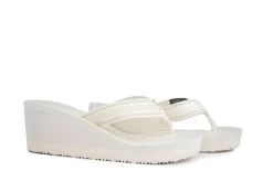 Slippers | Sandalen En Slippers^Tommy Hilfiger Stripes Wedge Beach Sandal Ivory