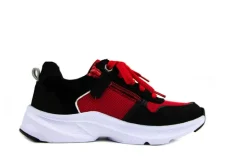 Sneakers^Trackstyle Sneaker Ilay Iccon Black Red