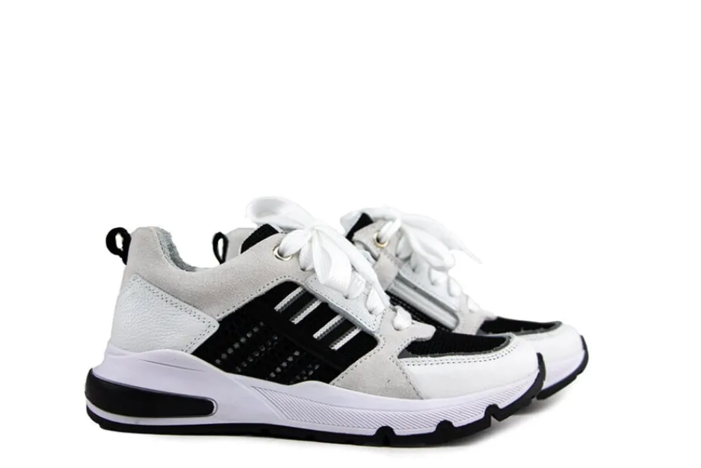 Sneakers^Trackstyle Sneaker Sef Splin Black White