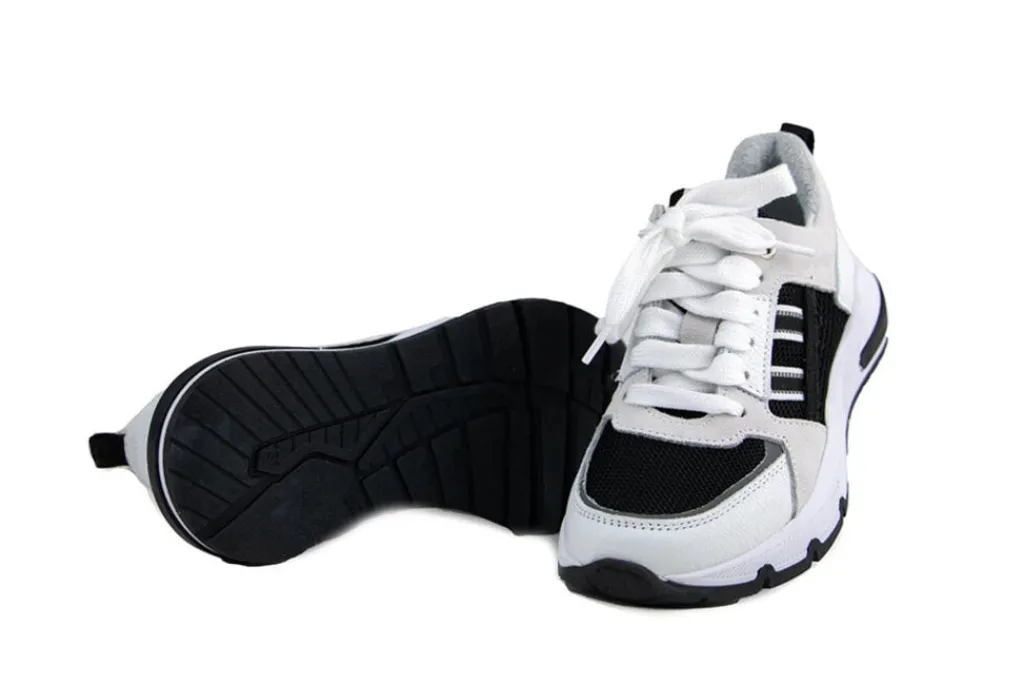 Sneakers^Trackstyle Sneaker Sef Splin Black White