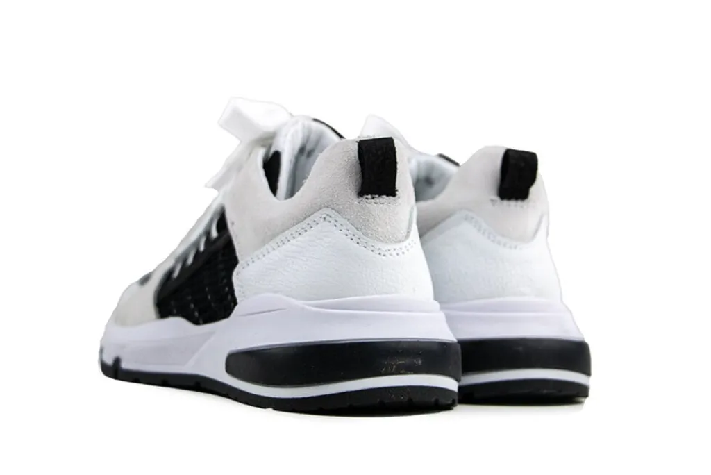 Sneakers^Trackstyle Sneaker Sef Splin Black White