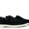 Veterschoenen^Van Bommel Bootschoen Donkerblauw Suede