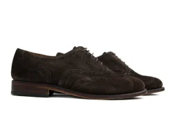 Veterschoenen | Nette Schoenen^Van Bommel Broque Darkbrown Suede