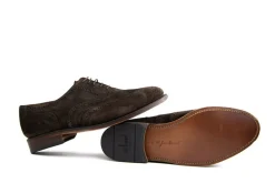 Veterschoenen | Nette Schoenen^Van Bommel Broque Darkbrown Suede