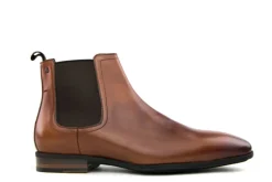 Gekleed | Laarzen^Van Bommel Chelsea Boots Cognac Sella 05.03