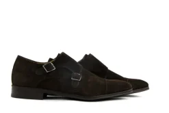 Gespschoenen | Nette Schoenen^Van Bommel Gesp Dark Bruin Suede