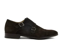 Gespschoenen | Nette Schoenen^Van Bommel Gesp Dark Bruin Suede
