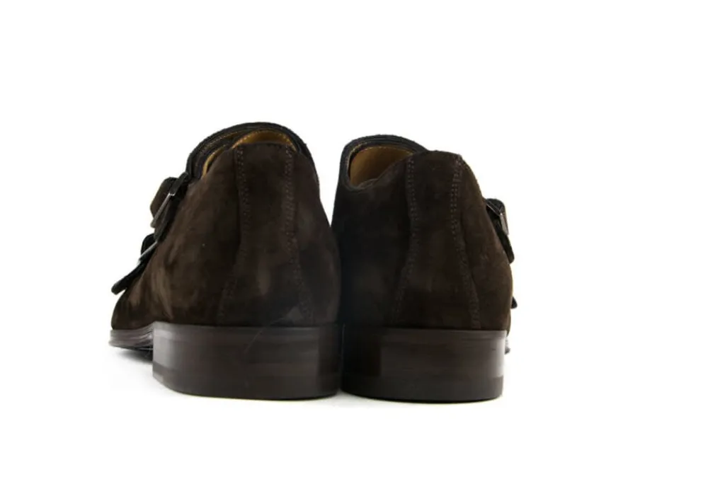 Gespschoenen | Nette Schoenen^Van Bommel Gesp Dark Bruin Suede