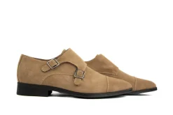 Gespschoenen | Nette Schoenen^Van Bommel Gesp Raffa 01.09 Bruin Suede