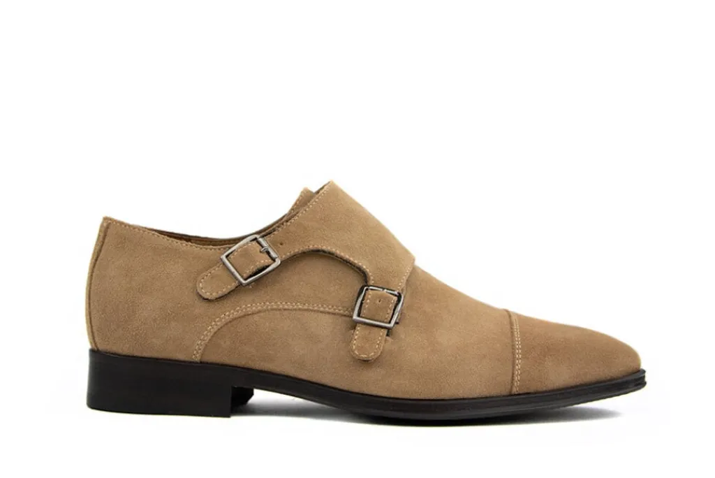 Gespschoenen | Nette Schoenen^Van Bommel Gesp Raffa 01.09 Bruin Suede