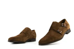 Gespschoenen | Nette Schoenen^Van Bommel Gesp Raffa Bruin Suede