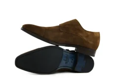 Gespschoenen | Nette Schoenen^Van Bommel Gesp Raffa Bruin Suede