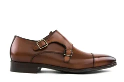 Gespschoenen | Nette Schoenen^Van Bommel Gira 01.00 Dark Cognac