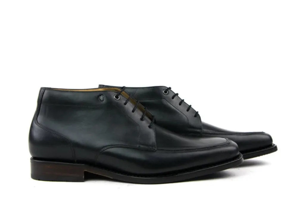 Hoge Veterschoenen | Nette Schoenen^Van Bommel Hoge Veter Black Calf