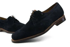 Veterschoenen | Nette Schoenen^Van Bommel Lage Veterschoen Blauw Suede