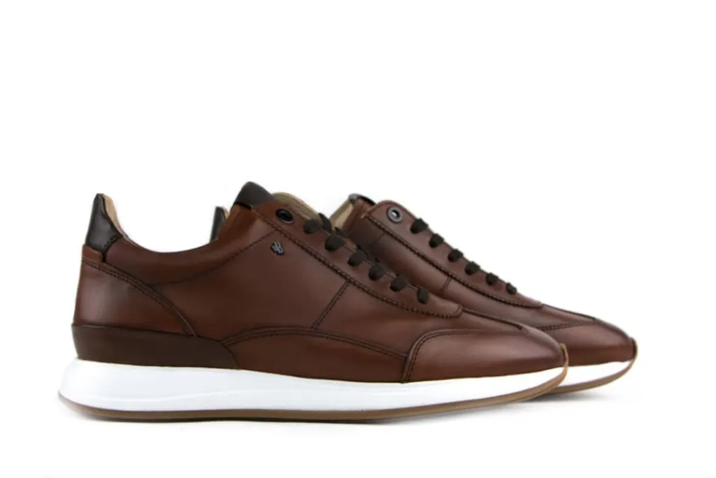 Sneakers^Van Bommel Libra 03.01 Sneaker Dark Cognac