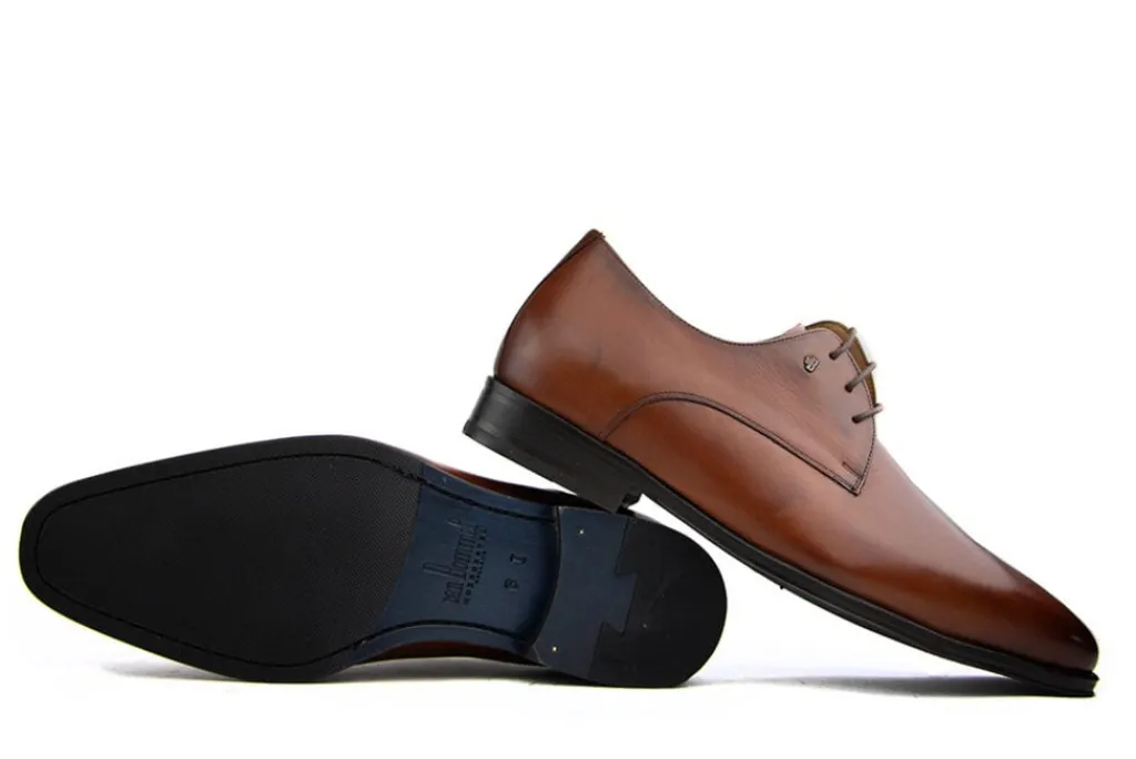 Veterschoenen | Nette Schoenen^Van Bommel Matra 01.00 Darkcognac