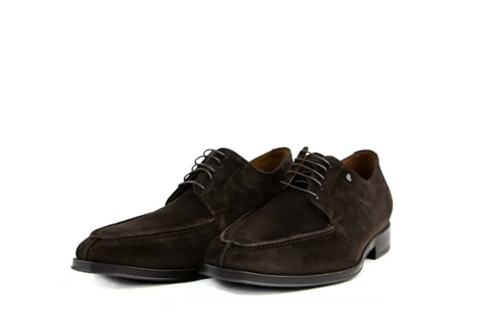 Veterschoenen | Nette Schoenen^Van Bommel Matra Bruin Suede