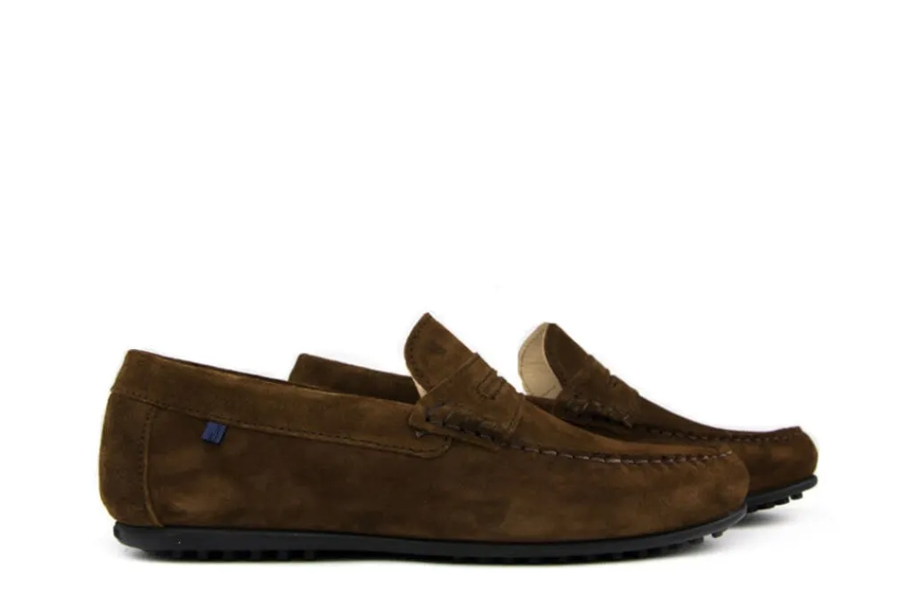 Mocassins | Loafers / Instappers^Van Bommel Mocassins Bruin Elba 01.02
