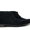 Nette Schoenen | Hoge Veterschoenen^Van Bommel Sella 03.00 Donkerblauw Suede