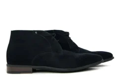 Nette Schoenen | Hoge Veterschoenen^Van Bommel Sella 03.00 Donkerblauw Suede