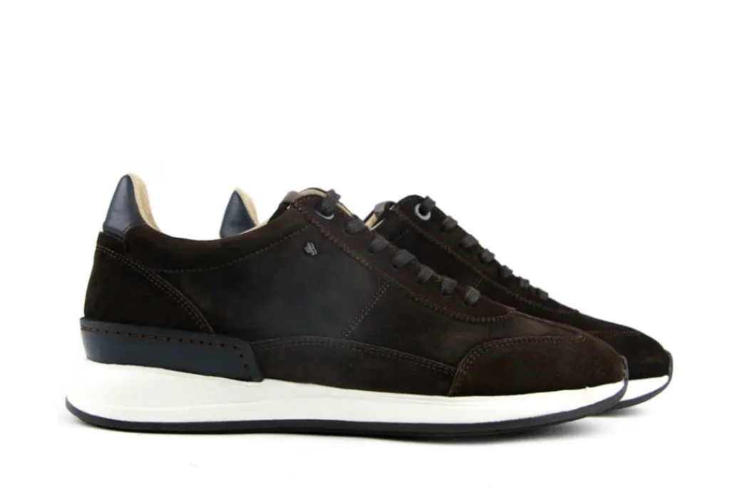 Sneakers^Van Bommel Sneaker Dark Brown Suede