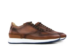 Sneakers^Van Bommel Sneakers Donker Cognac Calf