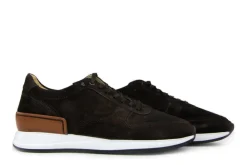 Sneakers^Van Bommel Sneakers Donkerbruin Suede