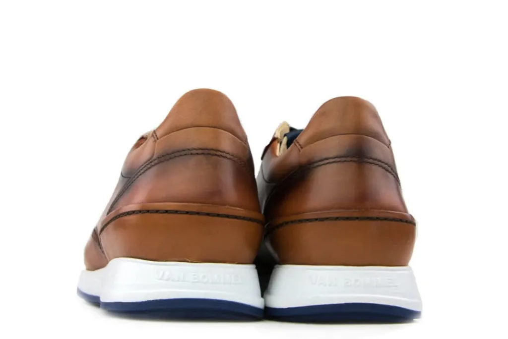 Sneakers^Van Bommel Sneakers Donker Cognac Calf