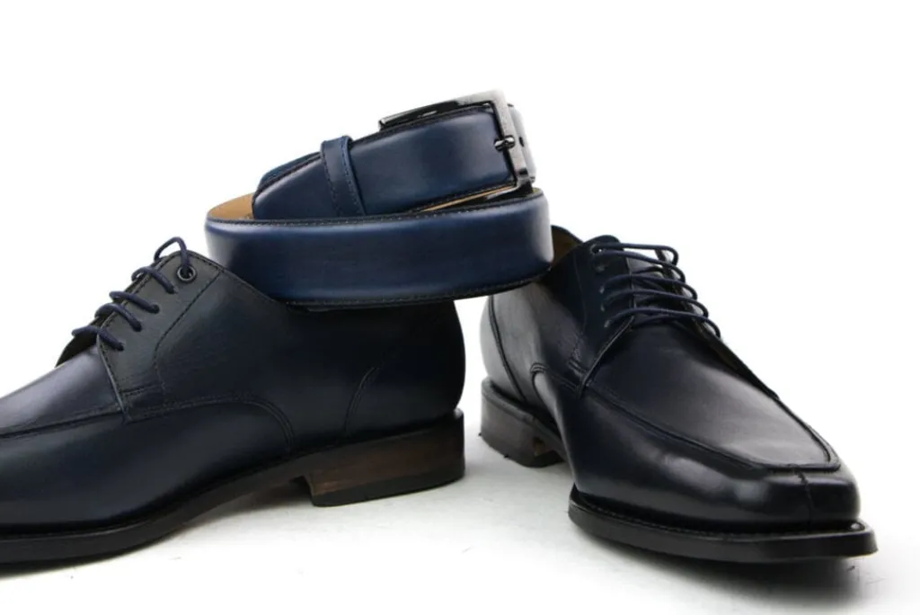 Veterschoenen | Nette Schoenen^Van Bommel Veterschoen Donkerblauw
