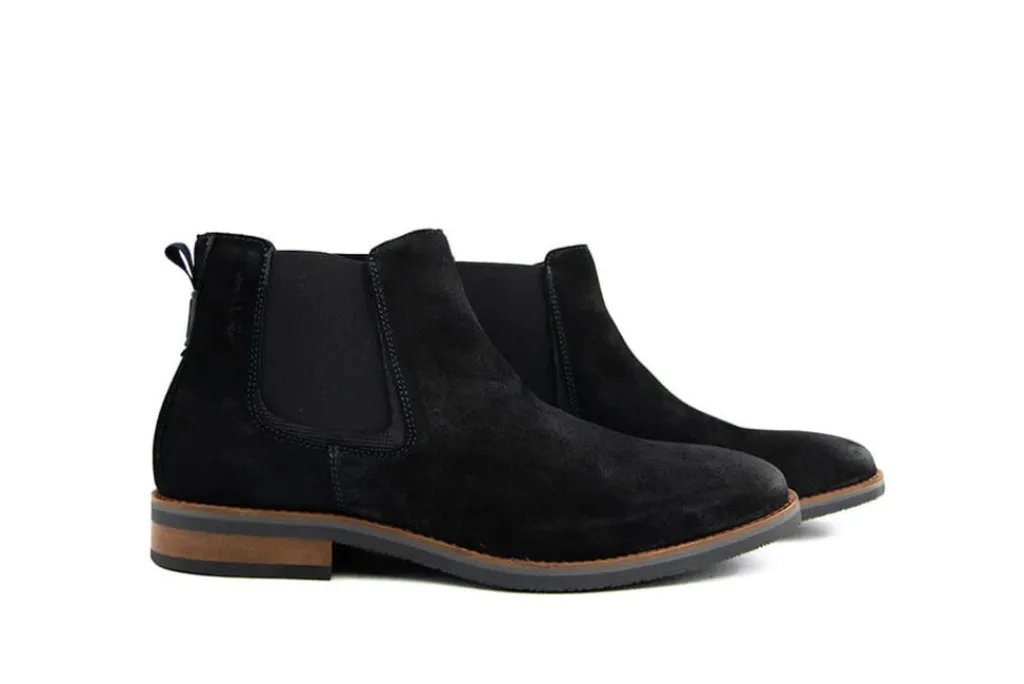 Chelsea Boots^Van Lier Chelsea Boots Amalfi Zwart Suède
