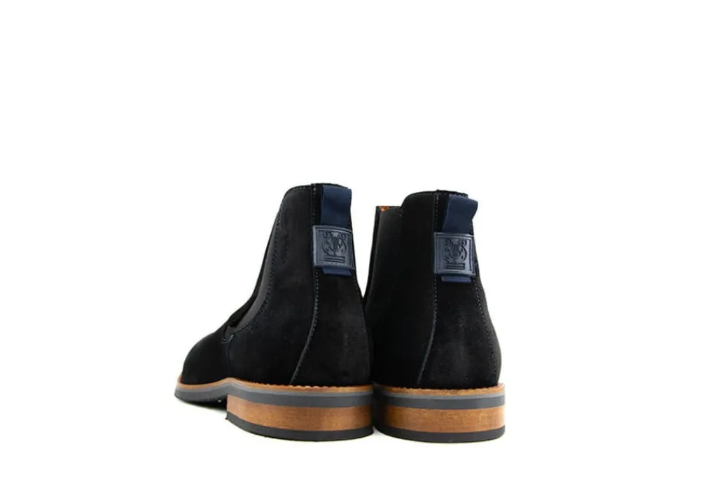 Chelsea Boots^Van Lier Chelsea Boots Amalfi Zwart Suède