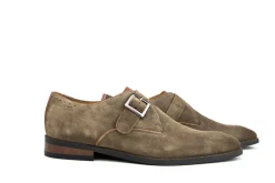 Nette Schoenen | Gespschoenen^Van Lier Gesp Bregenz Taupe Suede