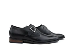 Gespschoenen | Nette Schoenen^Van Lier Gesp Bregenz Zwart Leer