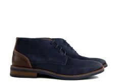 Hoge Veterschoenen | Nette Schoenen^Van Lier Hoge Veter Amalfi Navy Blauw Suede